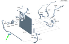 MERCEDES-BENZ GLE W167 Cooling System Pipe Hose A1675002101 NEW GENUINE