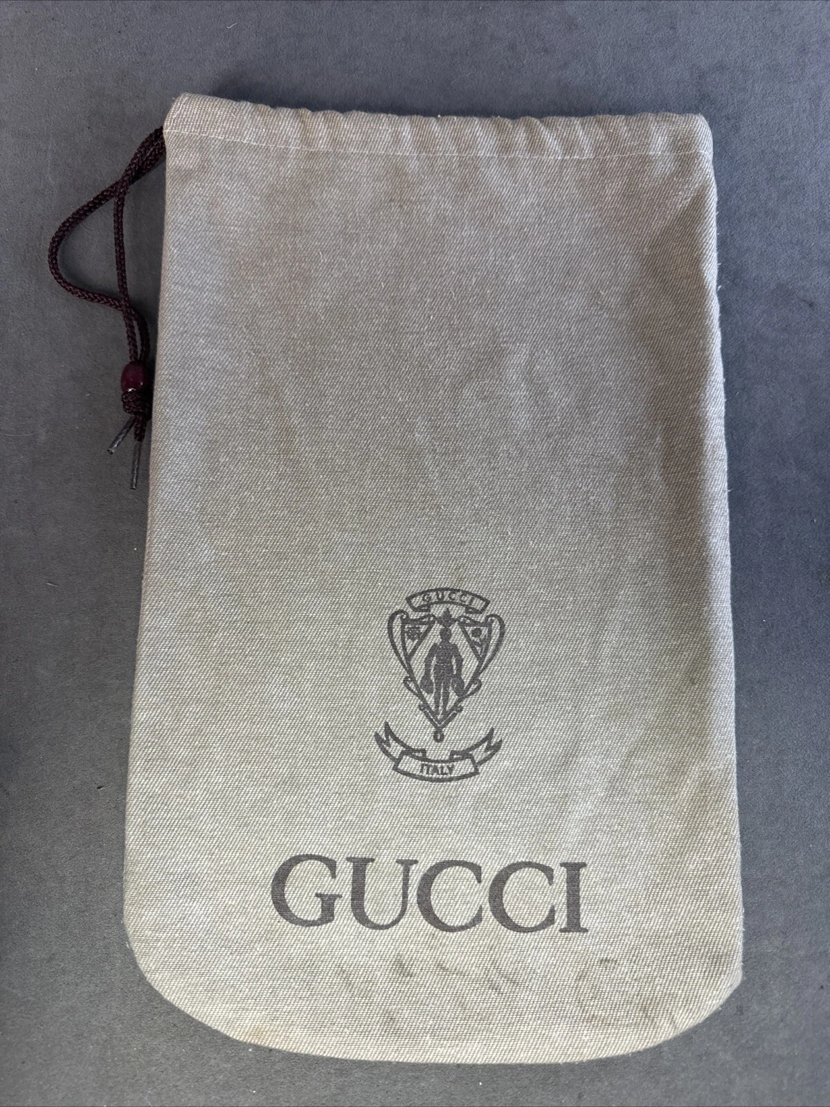 Gucci Italie, sac de rangement à cordes de traction designer, 9 po x 14 po