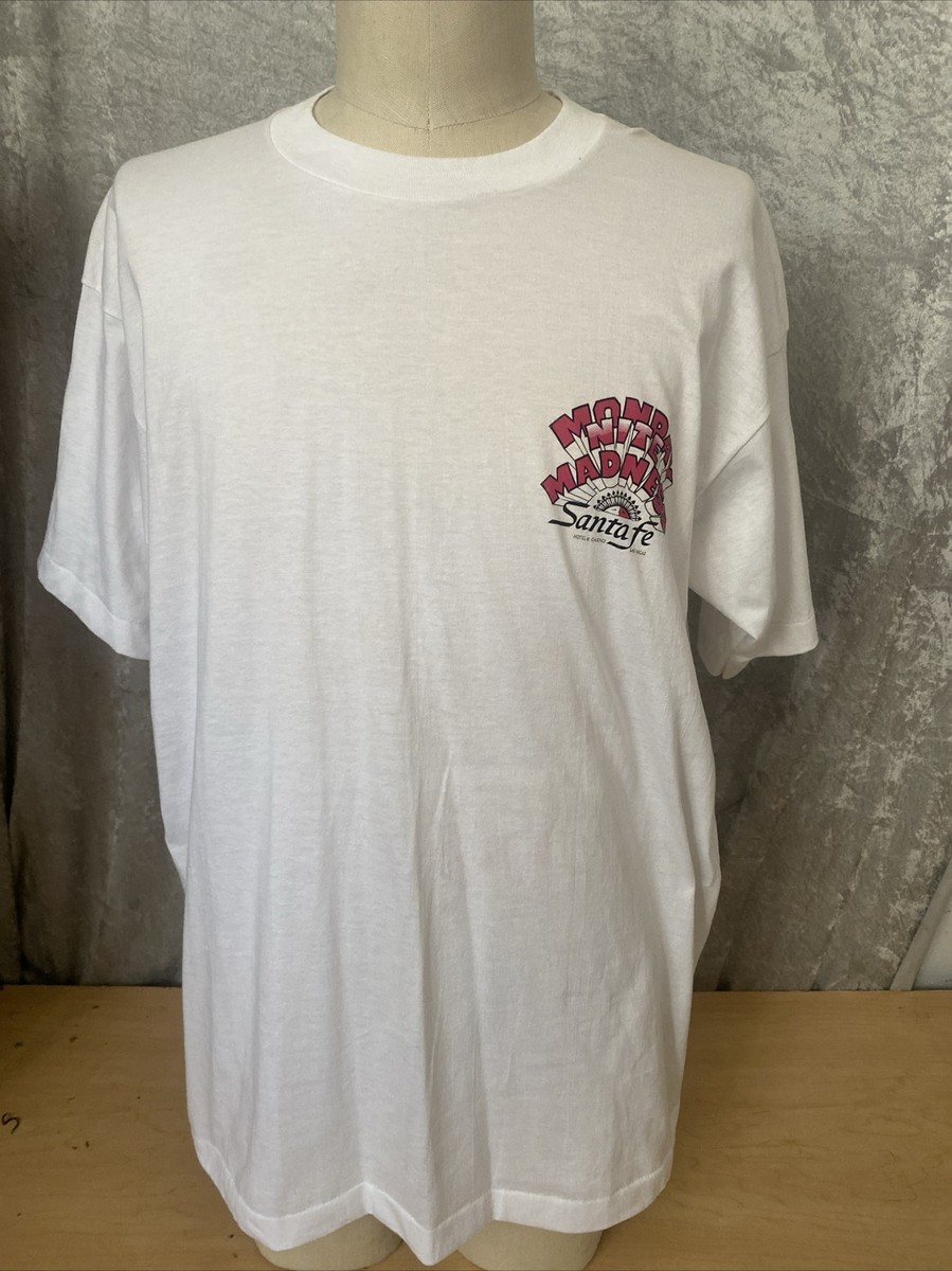 VINTAGE Single Stitch T Shirt Size XL White Monday Madness