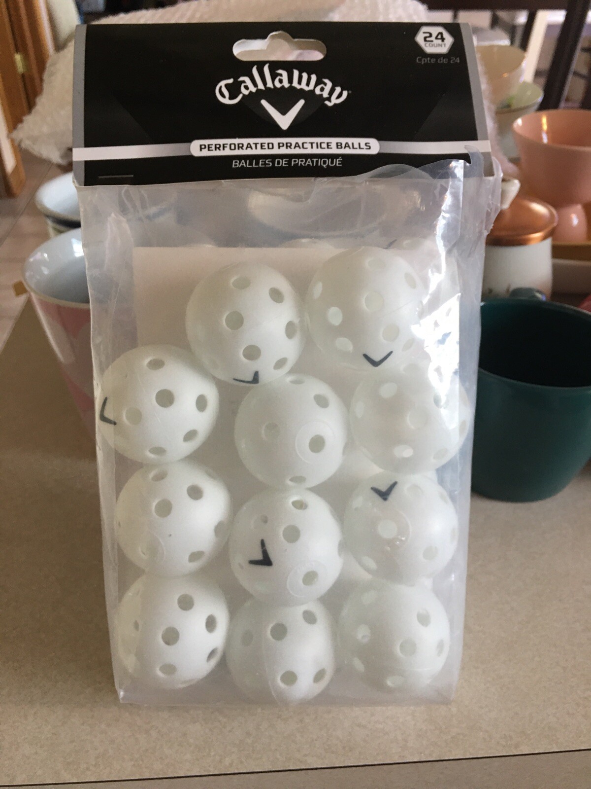 callaway perforated practice balls