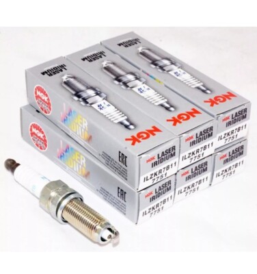 Set of 6 NGK 7751 Genuine Authentic Laser Iridium and Platinum Spark Plugs
