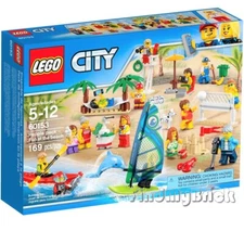 Lego City 60153 People Pack Fun at the Beach - Town Minifigures Sealed Brand NEW