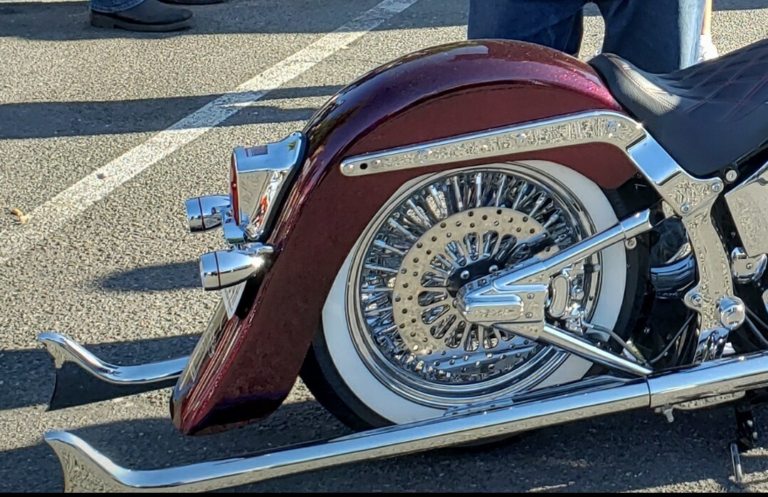 Harley Davidson Cholo Vicla Heritage Classic Softail Fiberglass Rear