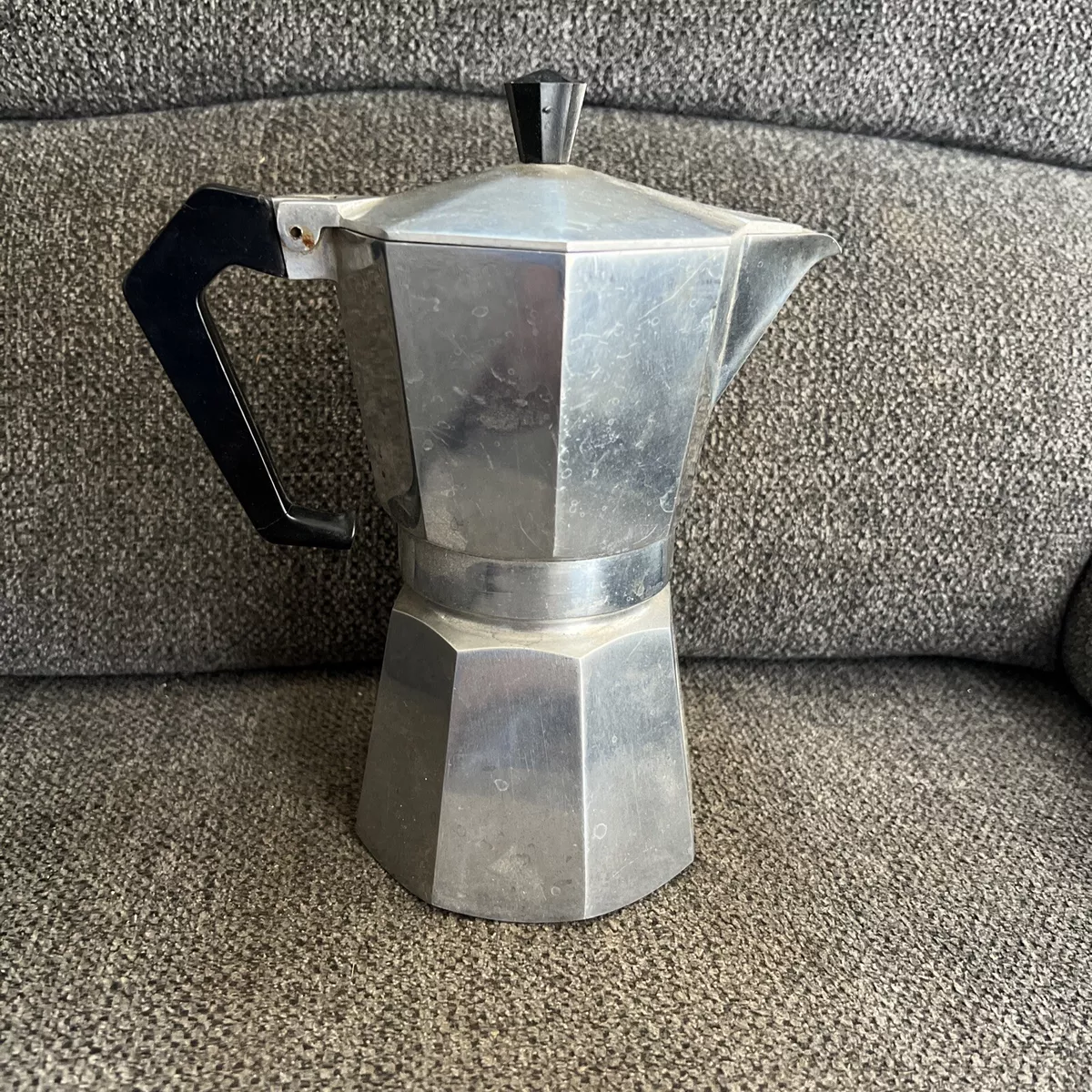 Vintage Aluminum Metal Tea Kettle Coffee Pot Camping 1/1 On  7”