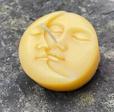 Sun + Moon Beeswax Candle Boho Astrology, Lovers, All Natural Bees Wax, Candles