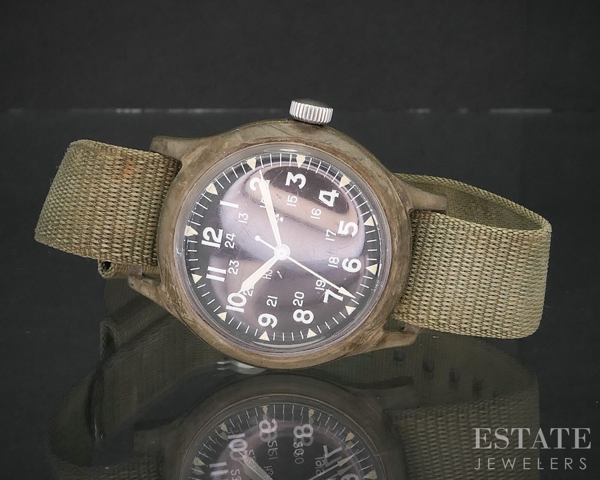 Vintage Benrus MIL-W-46374A Vietnam 1975 Mens Military Watch