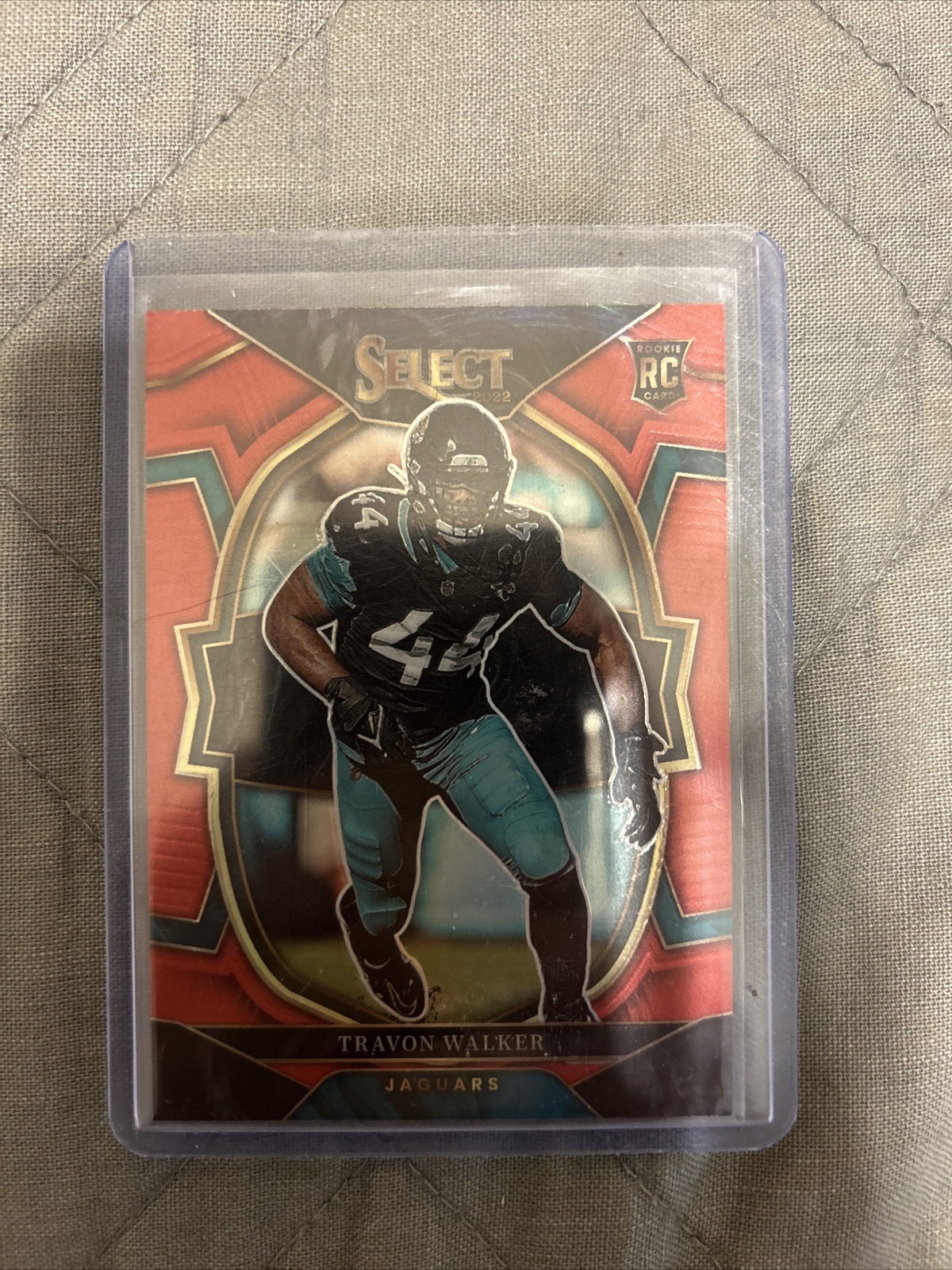 2022 Select Football Travon Walker Red /99 RC Concourse Level Jaguars