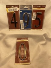 Home Address Mailbox Numbers 5  Brushed Nickel   s 4590 New FAST SHIPPING 