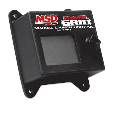 MSD Black Manual Launch Control Module For Power Grid System - 7751