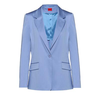 HUGO Damenjacke Aus Elastischer Baumwolle Modell Afede 50467054 Farbe Hellblau