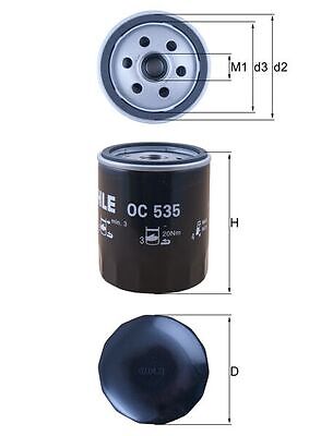 KNECHT OC 535 Ölfilter für FORD