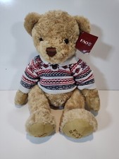 FAO Schwartz x Toy's R Us Teddy Bear Plush Stuffed Animal With Sweater 14" NWT