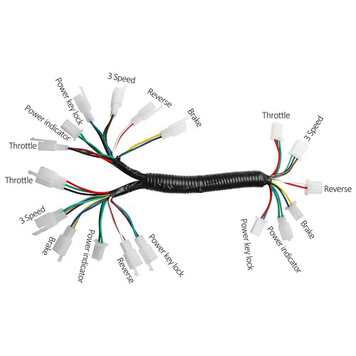 Wiring Harness Wires For 4 Wheel Drive Electric Go Kart Golf Cart ATV Tricycle - Picture 3 of 13