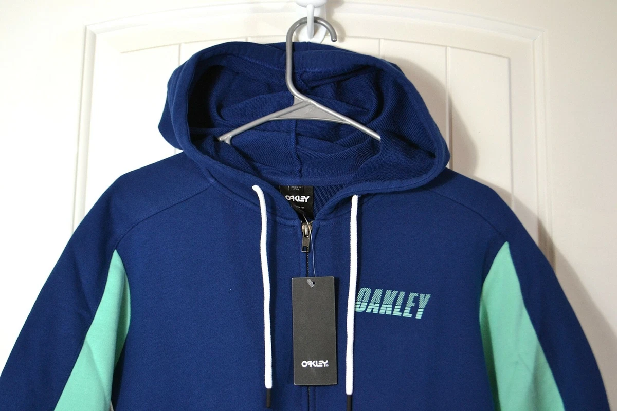 NWT MENS OAKLEY TN RACING TEAM FLEECE DARK BLUE FULL ZIP JACKET HOODIE SZ  M-XL | eBay