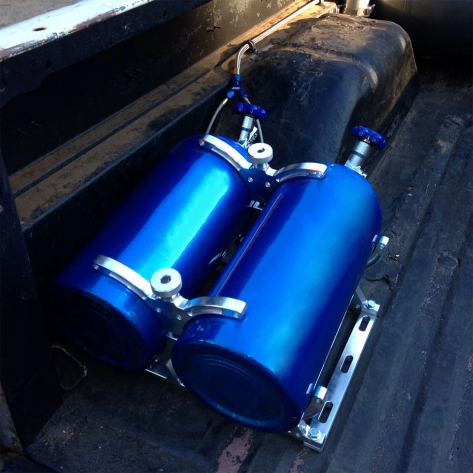 7" Dual Nitrous Bottle Holder For Dodge Challenger For Nissan Frontier 350Z 370Z - Imagem 3 de 4
