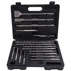17x Rotary Hammer Bits Drill Bit & Chisel Set for Sds Plus Drills