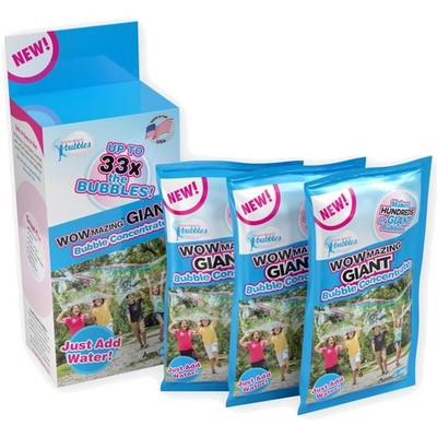 Big Bubbles Refill - 3 Pouches of Giant Bubble Solution 2.3 Gallons