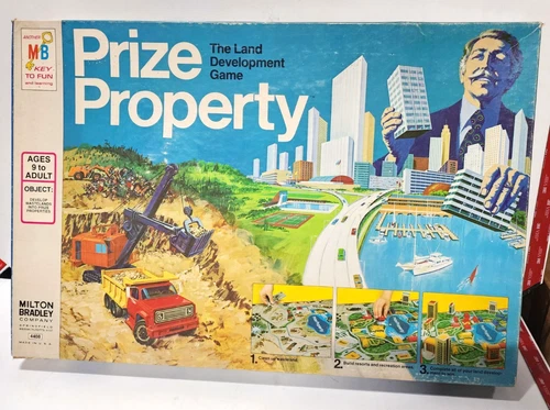 Milton Bradley "Prize Property" Board Game Great Condition 1974 Vintage