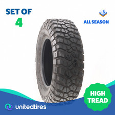 Set Of 4 Used Lt 25575r17 Bfgoodrich Mud-terrain Ta Km2 111108q - 17-1832 Set Of 4 Used Lt 25575r17 Bfgoodrich Mud-terrain Ta Km2 111108q - 17-1832