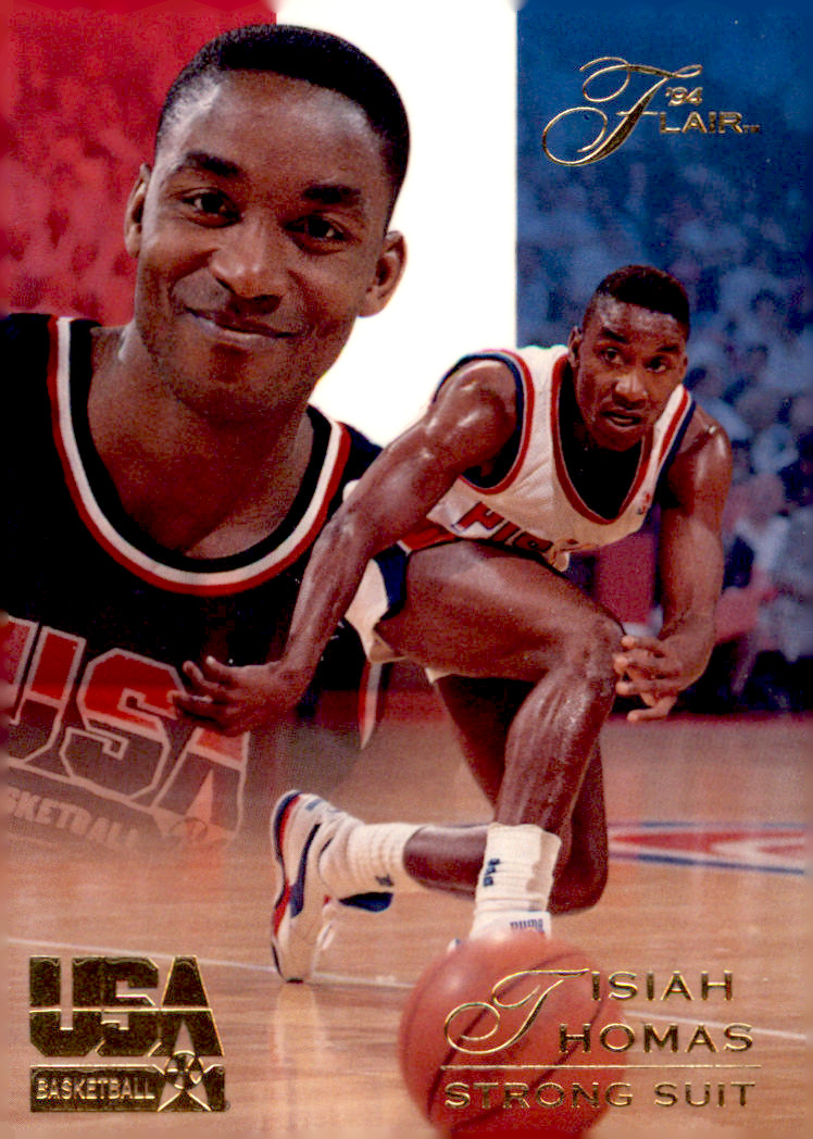 1994 Flair USA Isiah Thomas Detroit Pistons Card #97