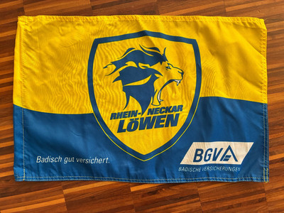 Rhein-Neckar-Löwen Fahne 60x40 cm Handball Fanartikel