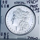 1880 S BU GEM MORGAN SILVER DOLLAR UNC MS+++ U.S. MINT RARE COIN 7060