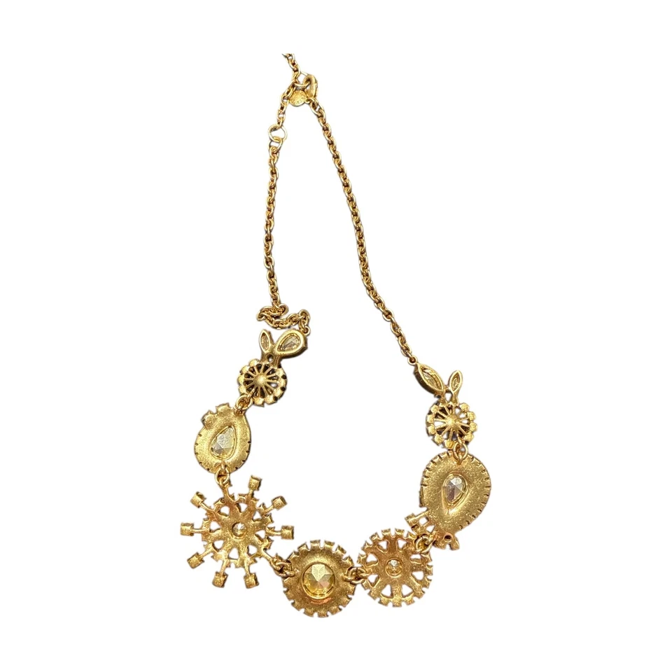 J. Collar de cristal multicolor tono dorado Crew JC520 Foto 4 de 4