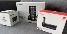 Canon EOS 5D Mark IV Bundle with EF 50mm Lens, BG-E20 Grip, Bag, Memory Cards.
