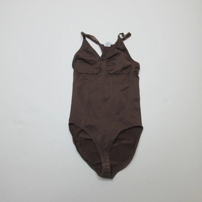 Brauner Shapewear Body Damen Größe M 85% Polyamid verstellbare Träger Einteiler
