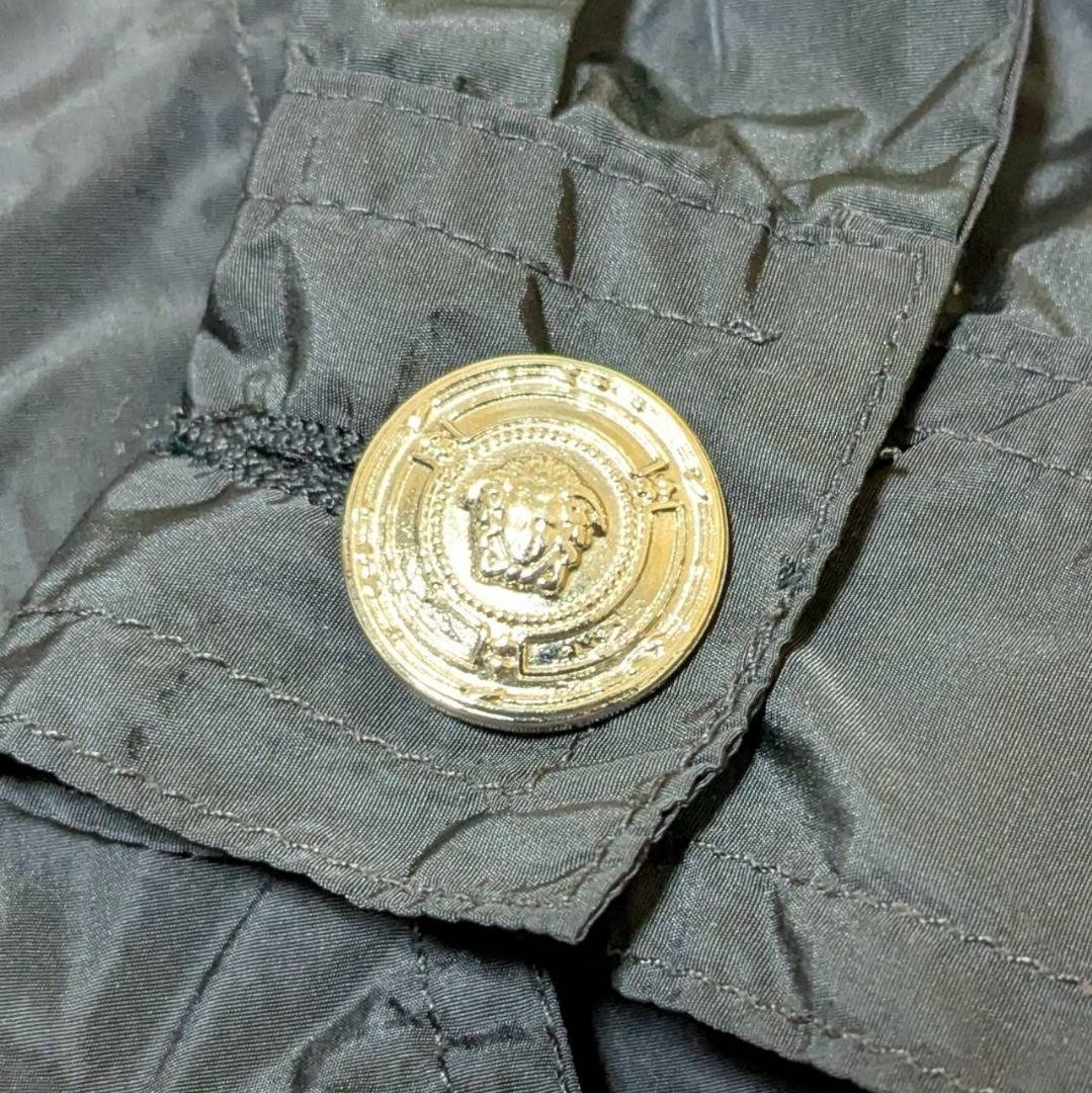 VERSACE Jeans Couture Nylon Jacket Black Size M Medusa Back Logo Used From Japan thumbnail 12