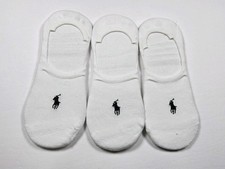 Polo Ralph Lauren Men's Lot Of 3 Pairs Sneaker Liner Socks One Size