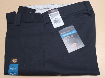 Dickies Mens Relaxed Straight Fit Cargo Pants Size 36x32 WP592BK NWT!