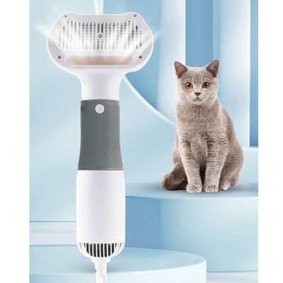 New 3 In 1 Pet Hair Dryer Brush Powerful Airflow Temperature Control Dog Blow