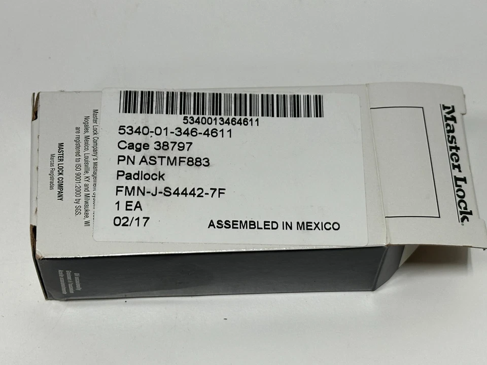 Master Lock Commercial Security Padlocks ASTMF883~ 2" Shackle 2 Keys lot of 4 - Image 4 of 4