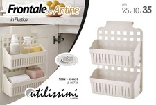 MENSOLA DOCCIA VASCA FRONTALE BAGNO APPENDERE PORTA OGGETTI ACCESSORI BOX 35*25