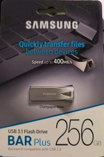 Samsung Bar Plus USB 3.1 Flash Drive Bar Plus 256gb 400 MB/S Champagne Silver