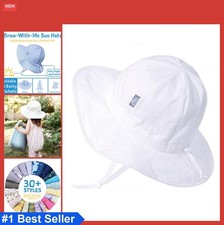 Adjustable Cotton Floppy Sun Hat 50 UPF Girls Toddler Lightweight Packable