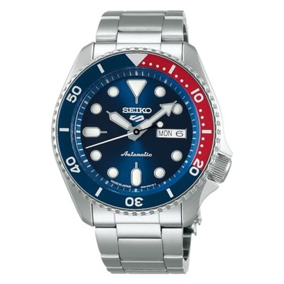 R*様 SEIKO 5スポーツ SBSA003 ペプシ Seiko 5 Sports SBSA003 Automatic SKX Pepsi Blue Red Bezel Men's