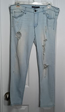 Flying Monkey Platinum Womens 30 Jeans Distressed Skinny USA MADE Light (32x27)*