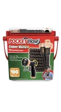Pocket Hose Copper Bullet 100FT With Thumb Spray Nozzle AS-SEEN-ON-TV, 650psi