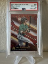 Cole Young PSA 10 💎 POP 1🔥Red Foil /5🔥2023 Bowman Inception!