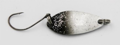 EFT Trout Sailor Spoon 2,5g white black glitter Forellenköder Blinker Köder
