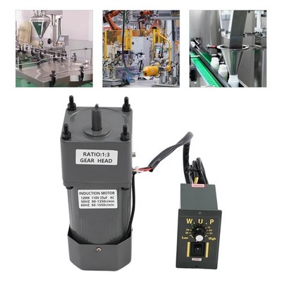 120W 3k Gear Motor Electric Motor Variable Reducer Speed Controller 110V 1: 3 US