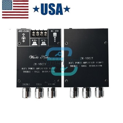 ZK-1002T Bluetooth 5.0 TPA3116 2 Channel 100WX2 Digital Audio Amplifier Module