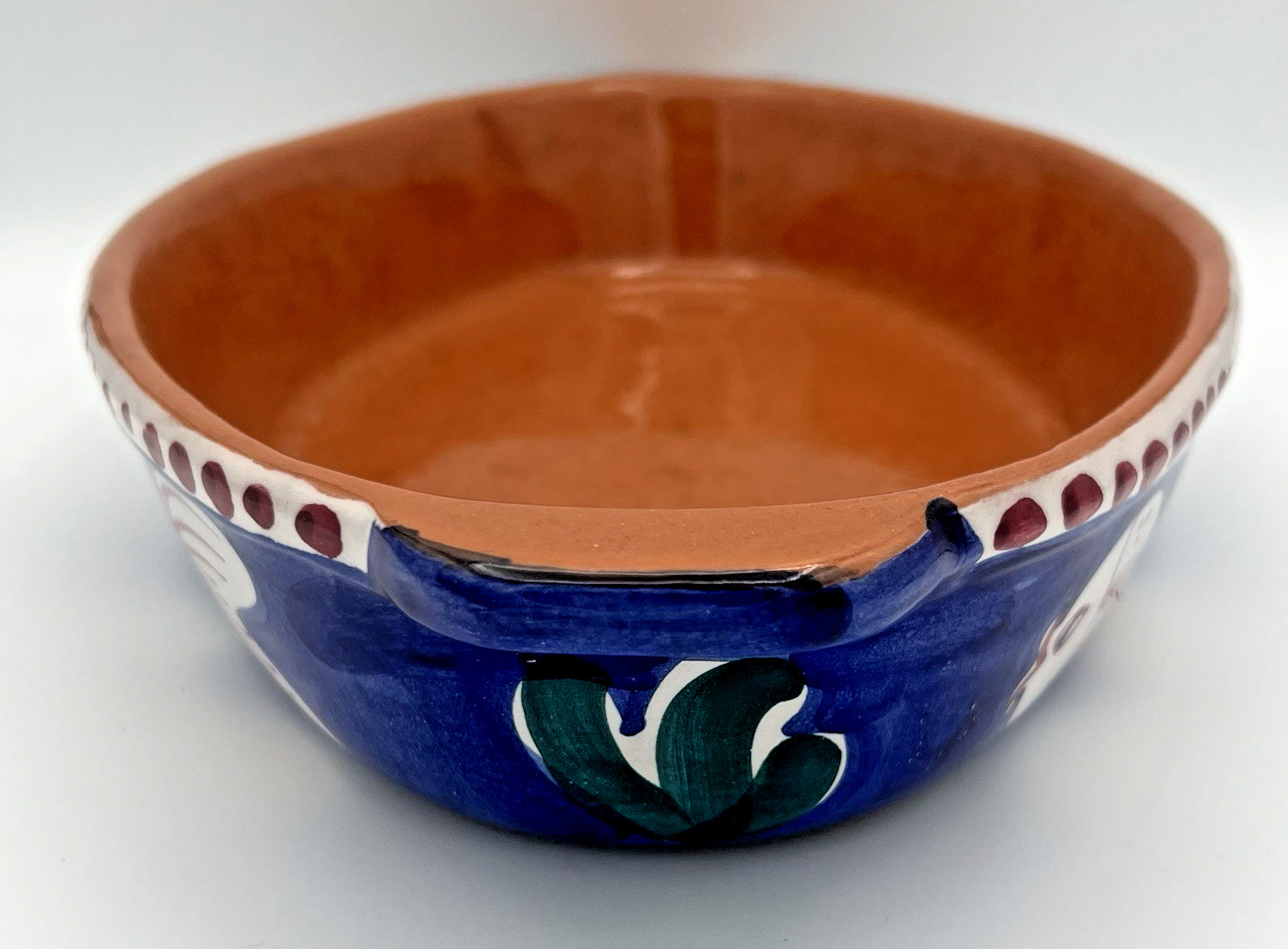 Vietri Italy Solimene Campagna Royal Blue Fish Pesce Ceramic Serving Dish 16"