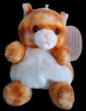 Aurora Palm Pals Meow Kitty Plush 5” Easter Birthday Ginger Tabby Soft Toy BNWT