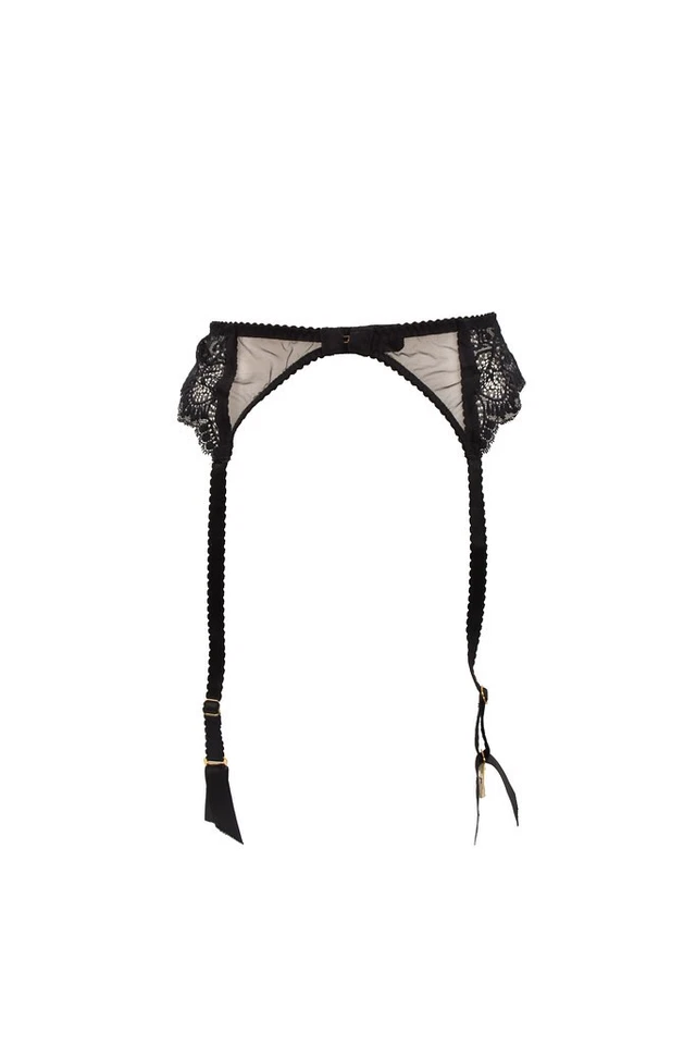 AGENT PROVOCATEUR Damen Strumpfgürtel Schier Spitze Elegant Schwarz Größe XS - Bild 3 von 4