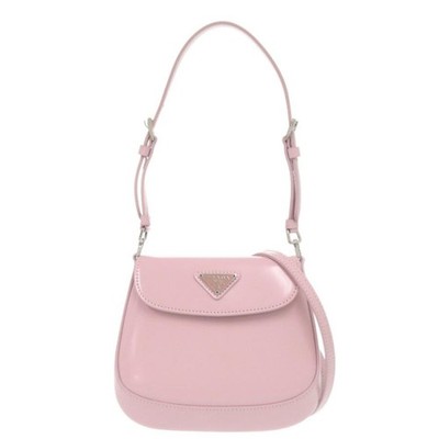 PRADA Bag: SPAZZOLATO 1BH188 Pink W17H14.5D3cm w/dust bag strap