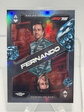 2025 Topps Chrome Formula 1 F1 Fernando Alonso SCA-6 Ace of Spades Refractor