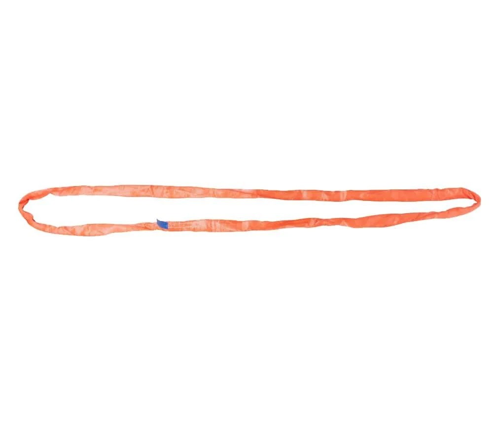 8' Orange Polyester Endless Round Sling for Wrecker Recovery, Lifting & Towing